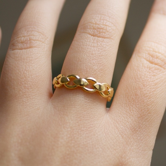 Link Ring 24 K Plated - Picture 5 of 6